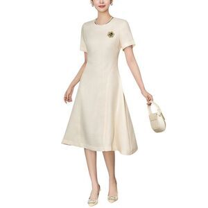 Wlzd Womens  Linen-Blend Midi Dress